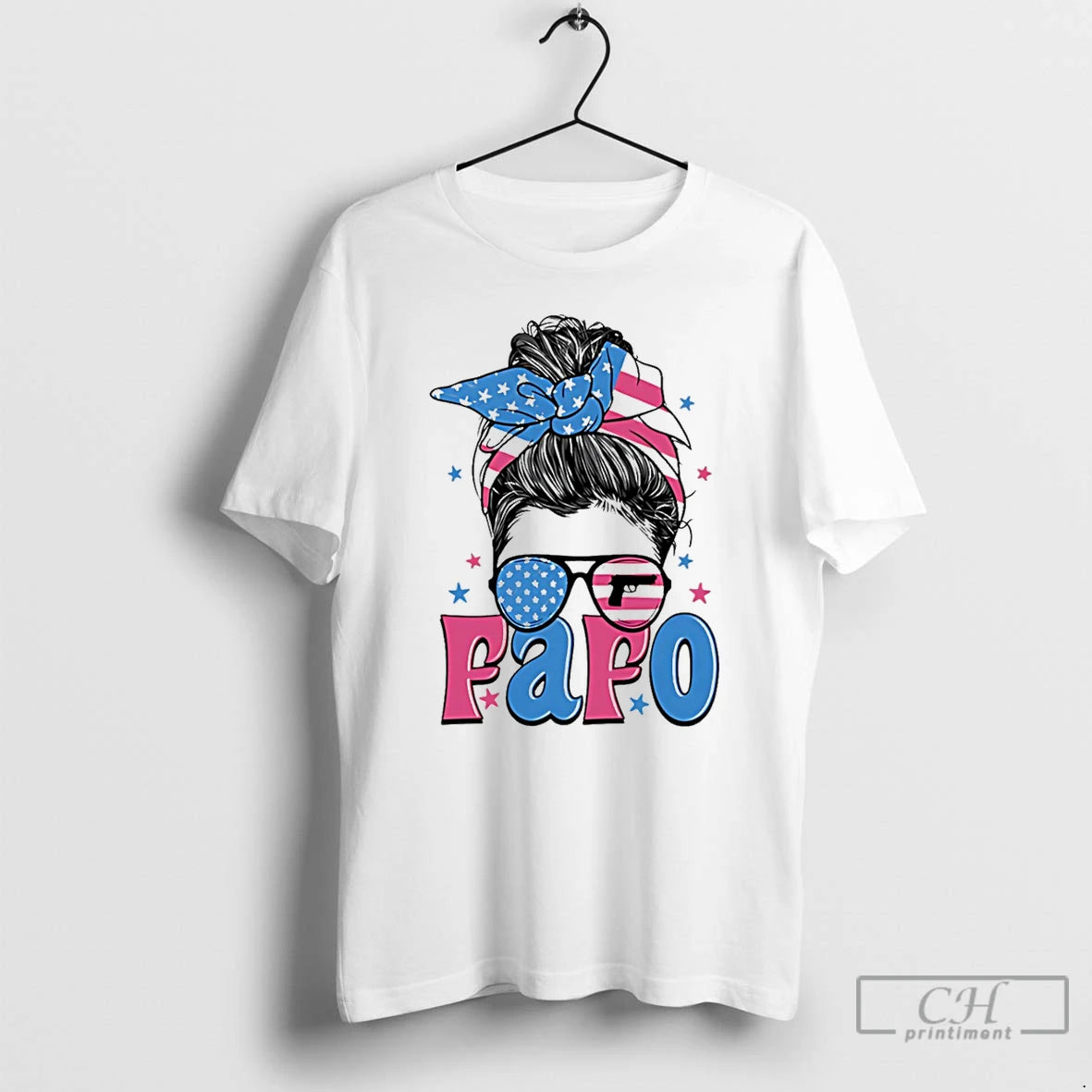 Premium Fafo Messy Bun Girl 2026 T-Shirts, Hoodie, Sweatshirt | InkRitualCo.com