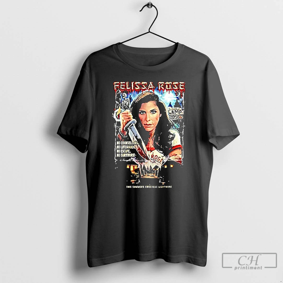 Premium Felissa Rose This Summers Sweetest Nightmare No Counsellors No Lifeguards T-Shirts, Hoodie, Sweatshirt
