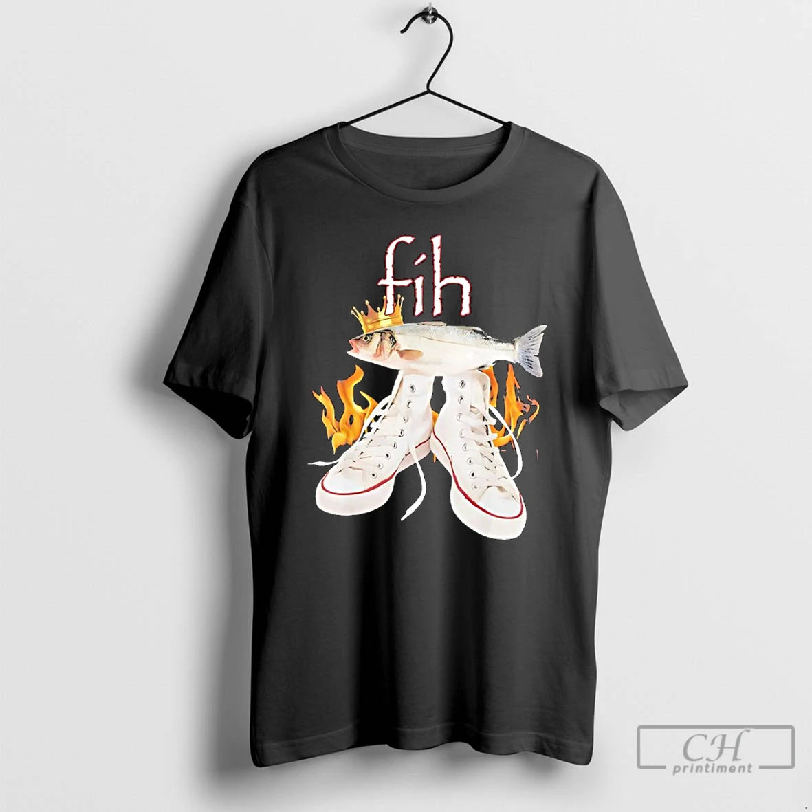 Premium Fih Shoes Fish Misspelled Fish Graphic T-Shirts, Hoodie, Sweatshirt | InkRitualCo.com
