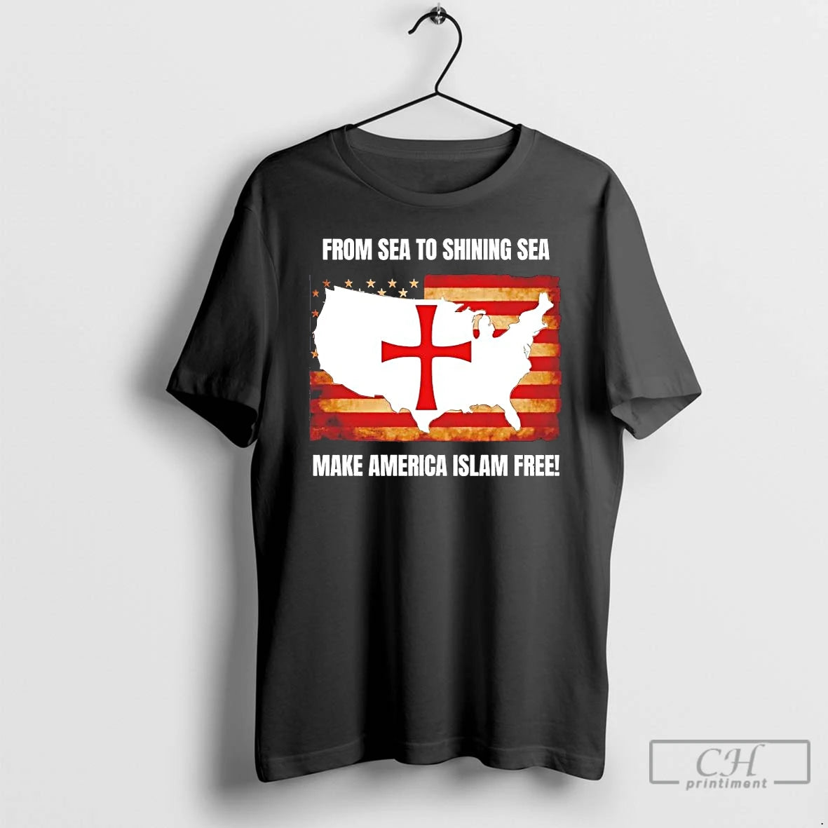 Premium From Sea To Shining Sea Make America Islam Free T-Shirts, Hoodie, Sweatshirt | InkRitualCo.com