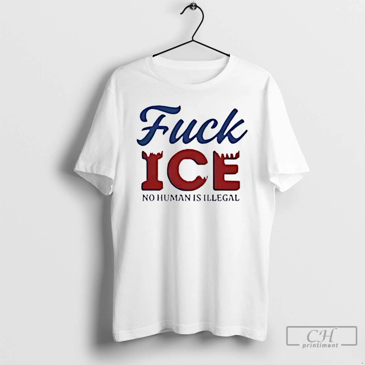 Premium Fuck Ice No Human Is Illegal T-Shirts, Hoodie, Sweatshirt | InkRitualCo.com