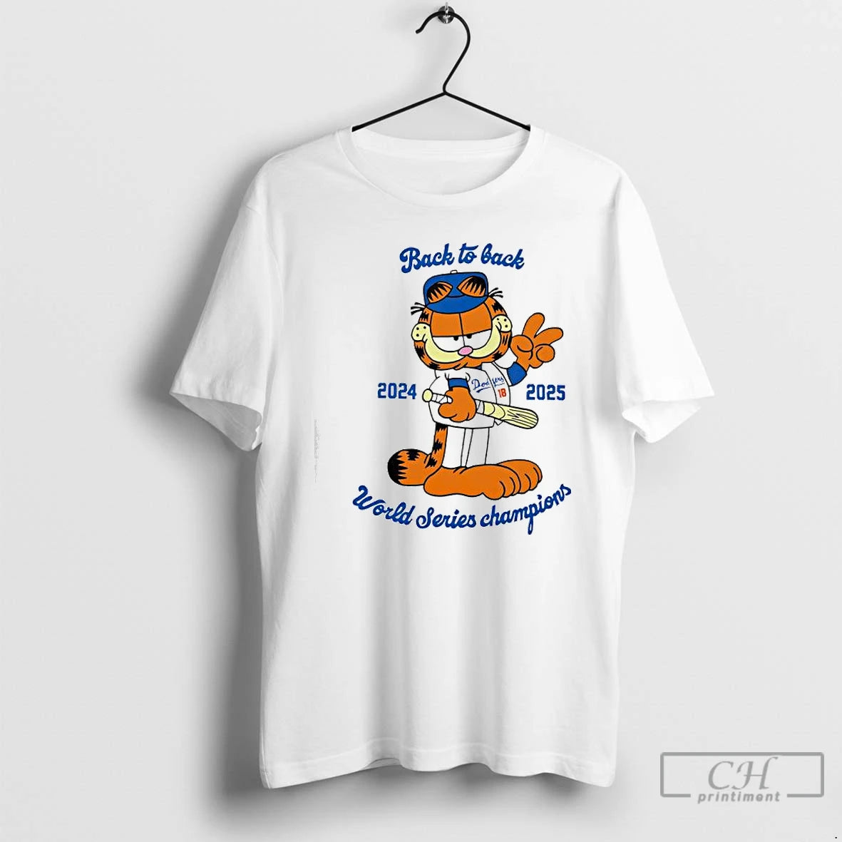 Premium Garf La Dodgersback To Back 2024 2025 World Series Champions T-Shirts, Hoodie, Sweatshirt | InkRitualCo.com