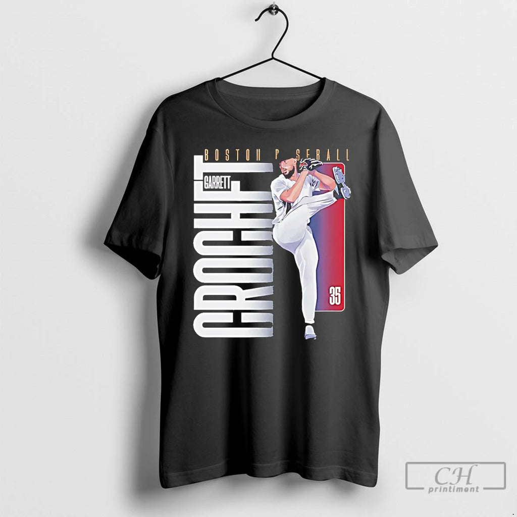 Premium Garrett Crochet Boston Red Sox Vertical Name Graphic T Shirts Hoodie, Sweatshirt | InkRitualCo.com