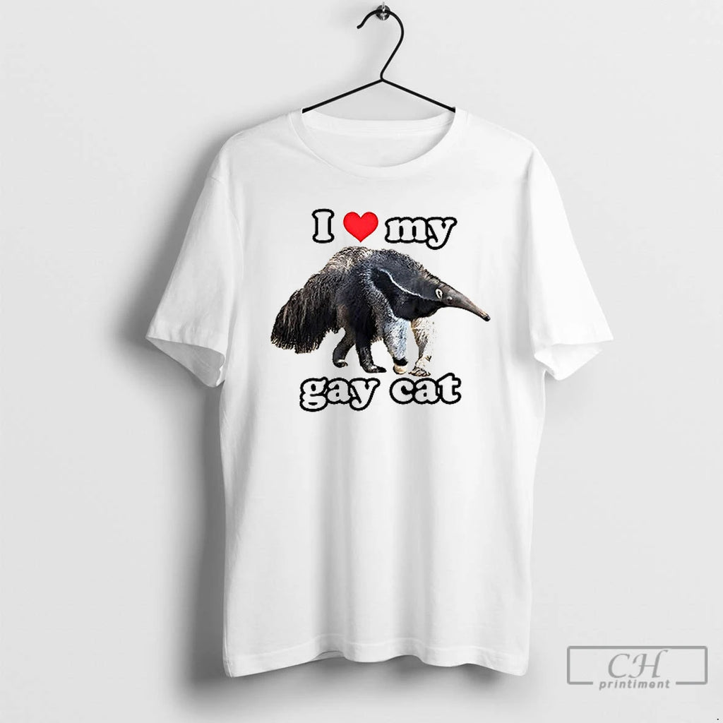 Premium Giant Anteater I Love My Gay Cat Ceramic Ceramic And Classic Dad Cap T-Shirts, Hoodie, Sweatshirt | InkRitualCo.com