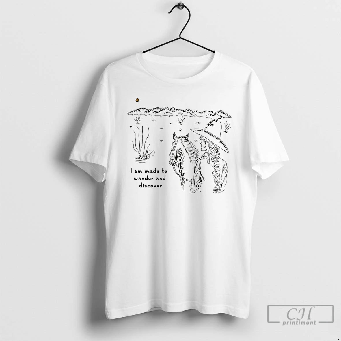 Premium Girl Cowboy I Am Made To Wander And Discover T-Shirts, Hoodie, Sweatshirt | InkRitualCo.com