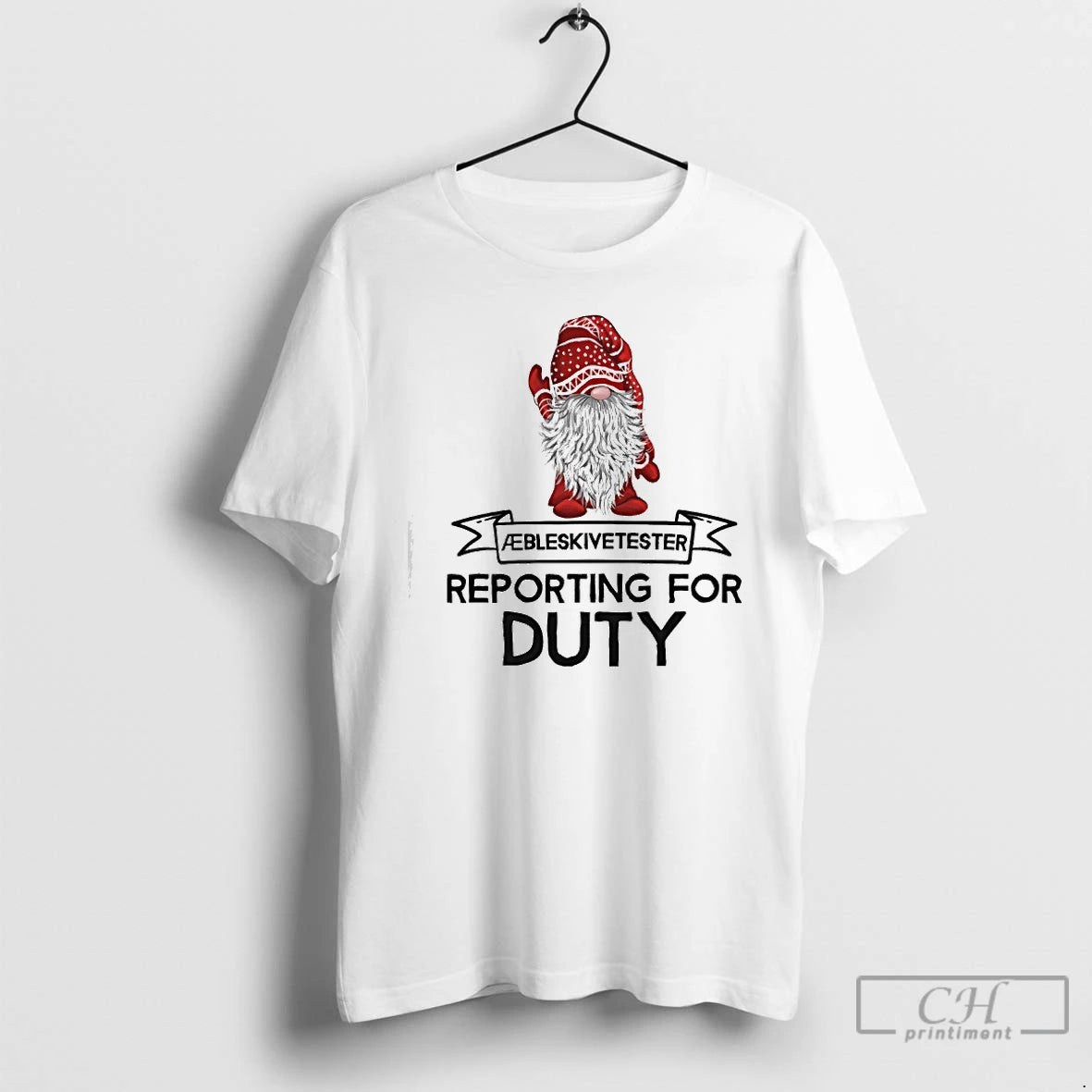 Premium Gnome Aebleskiver Tester Reporting For Duty T-Shirts, Hoodie, Sweatshirt | InkRitualCo.com