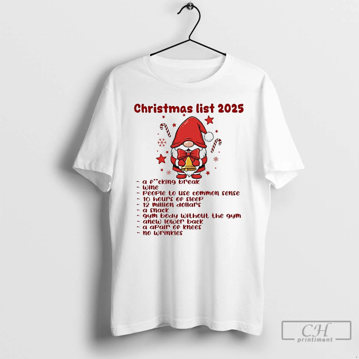 Premium Gnome Christmas List 2025 T-Shirts, Hoodie, Sweatshirt | InkRitualCo.com
