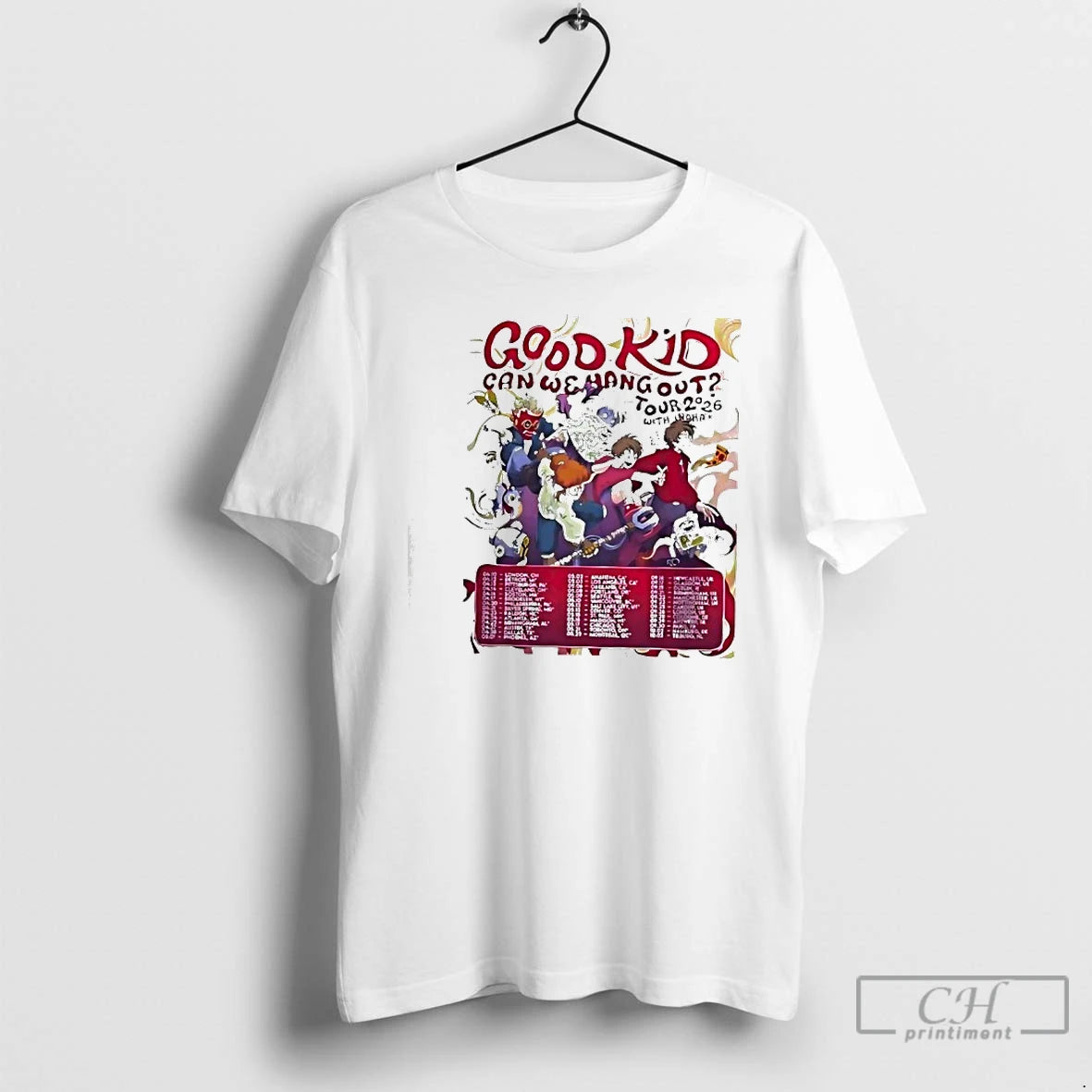 Premium Good Kid Band Can We Hang Out Tour 2026 Dates T-Shirts, Hoodie, Sweatshirt | InkRitualCo.com