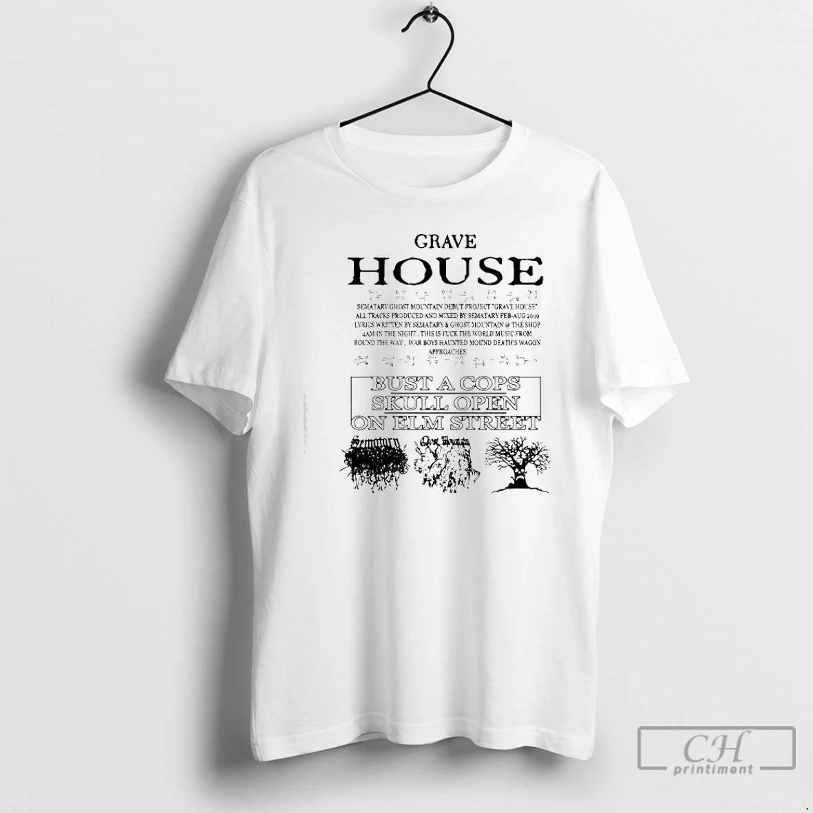 Premium Grave House Haunted Mound Mixtape T-Shirts, Hoodie, Sweatshirt | InkRitualCo.com
