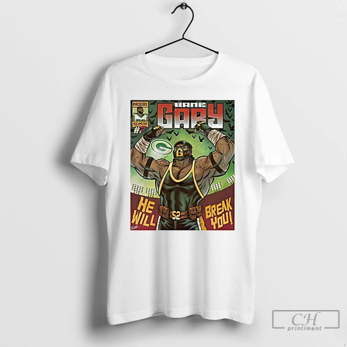 Premium Green Bay Packers Bane Gary Comic T-Shirts, Hoodie, Sweatshirt | InkRitualCo.com