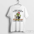 Premium Grinch I Dont Have A Bucket List But My Fuck It List Christmas T-Shirts, Hoodie, Sweatshirt | InkRitualCo.com