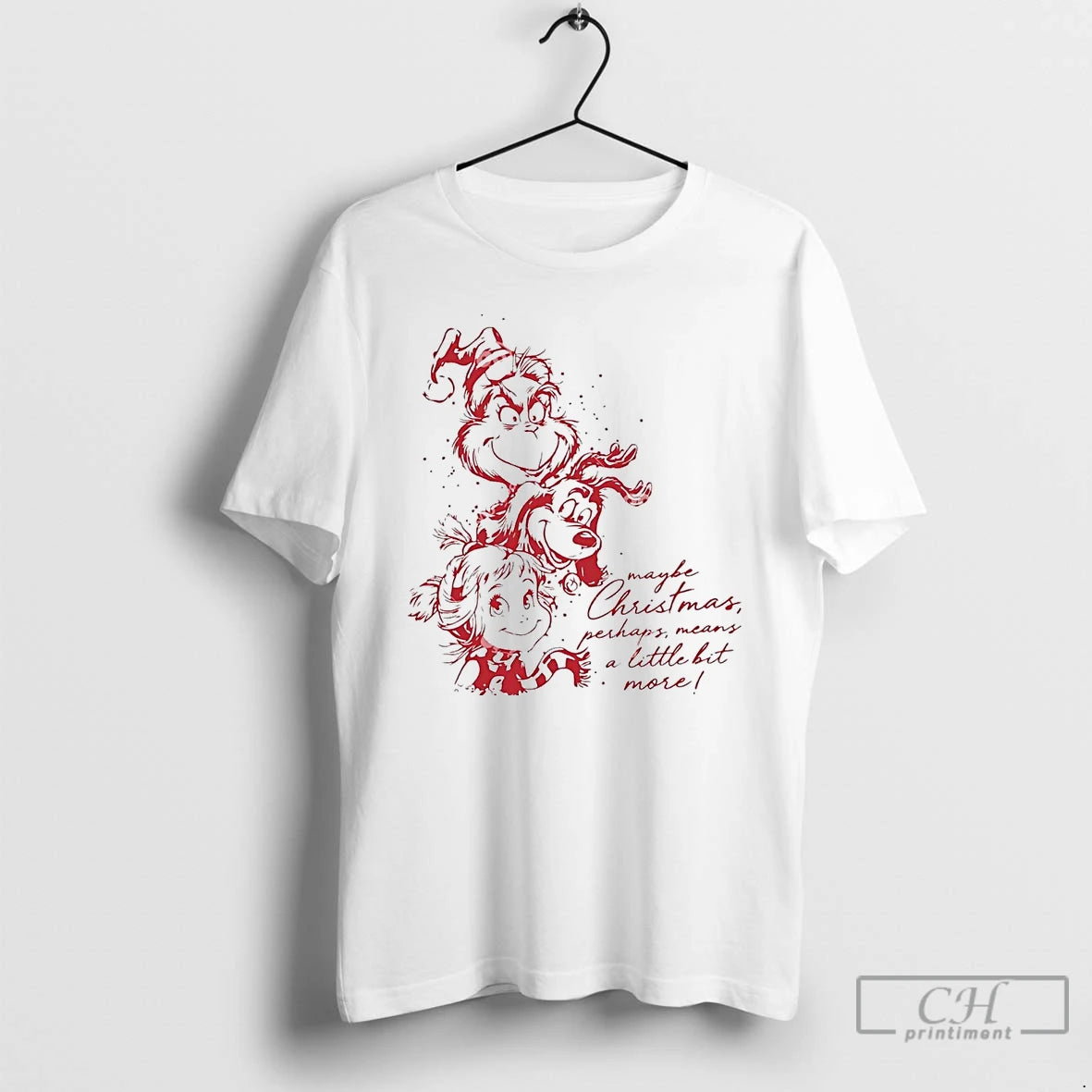 Premium Grinch Max Cindy Lou Maybe Christmas Perhaps Means Little Bit More T Shirts Sweater Hoodie, Sweatshirt