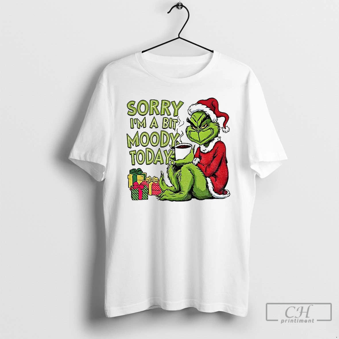 Premium Grinch Xmas Sorry Im A Bit Moody Today Christmas T-Shirts, Hoodie, Sweatshirt | InkRitualCo.com