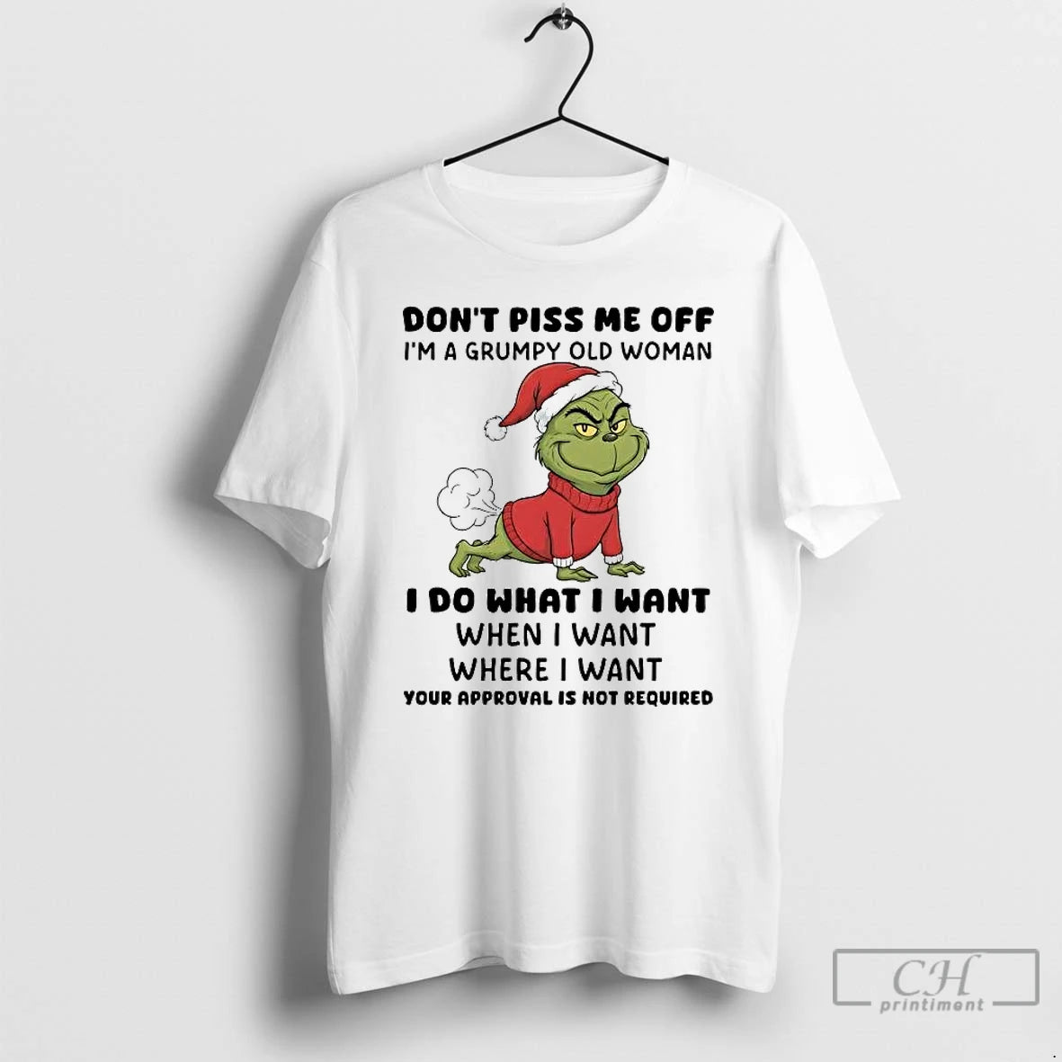 Premium Grinch Dont Piss Me Off Im A Grumpy Old Woman T-Shirts, Hoodie, Sweatshirt | InkRitualCo.com