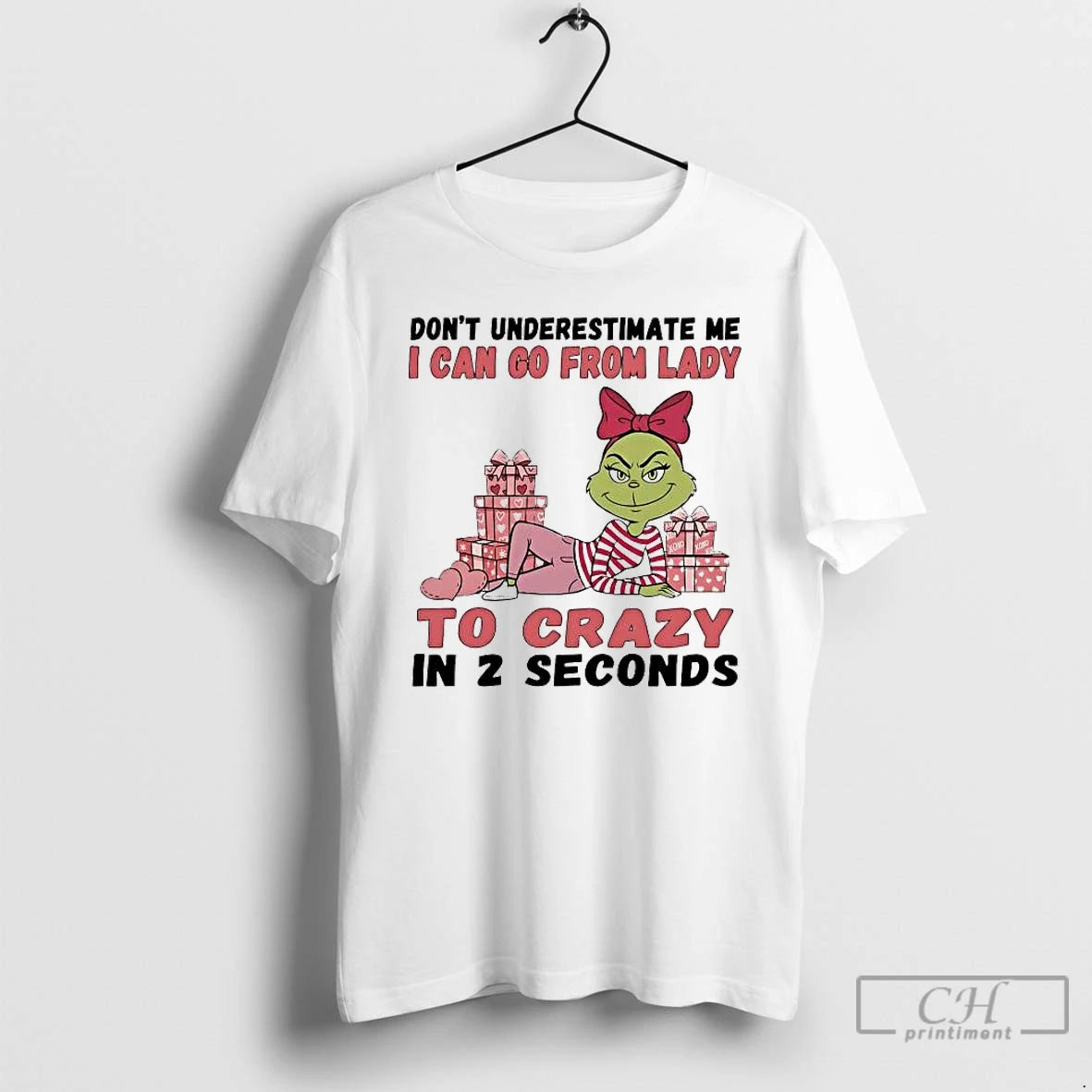 Premium Grinch Dont Underestimate Me I Can Go From Lady T-Shirts, Hoodie, Sweatshirt | InkRitualCo.com