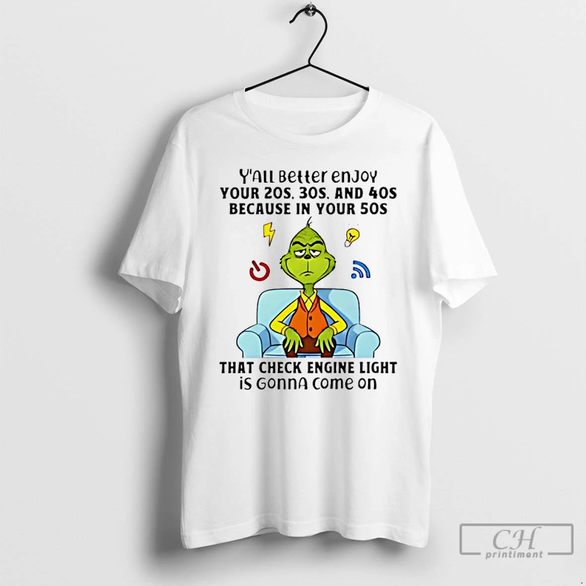 Premium Grinch That Check Engine Light Is Gonna Come On T-Shirts, Hoodie, Sweatshirt | InkRitualCo.com