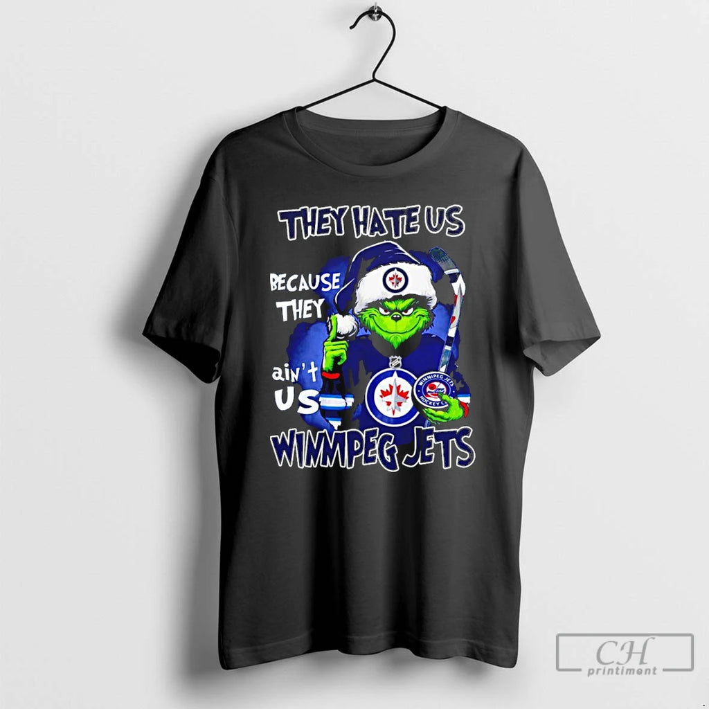 Premium Grinch They Hate Us Because They Aint Is Winnipeg Jets T Shirts Hoodie, Sweatshirt | InkRitualCo.com