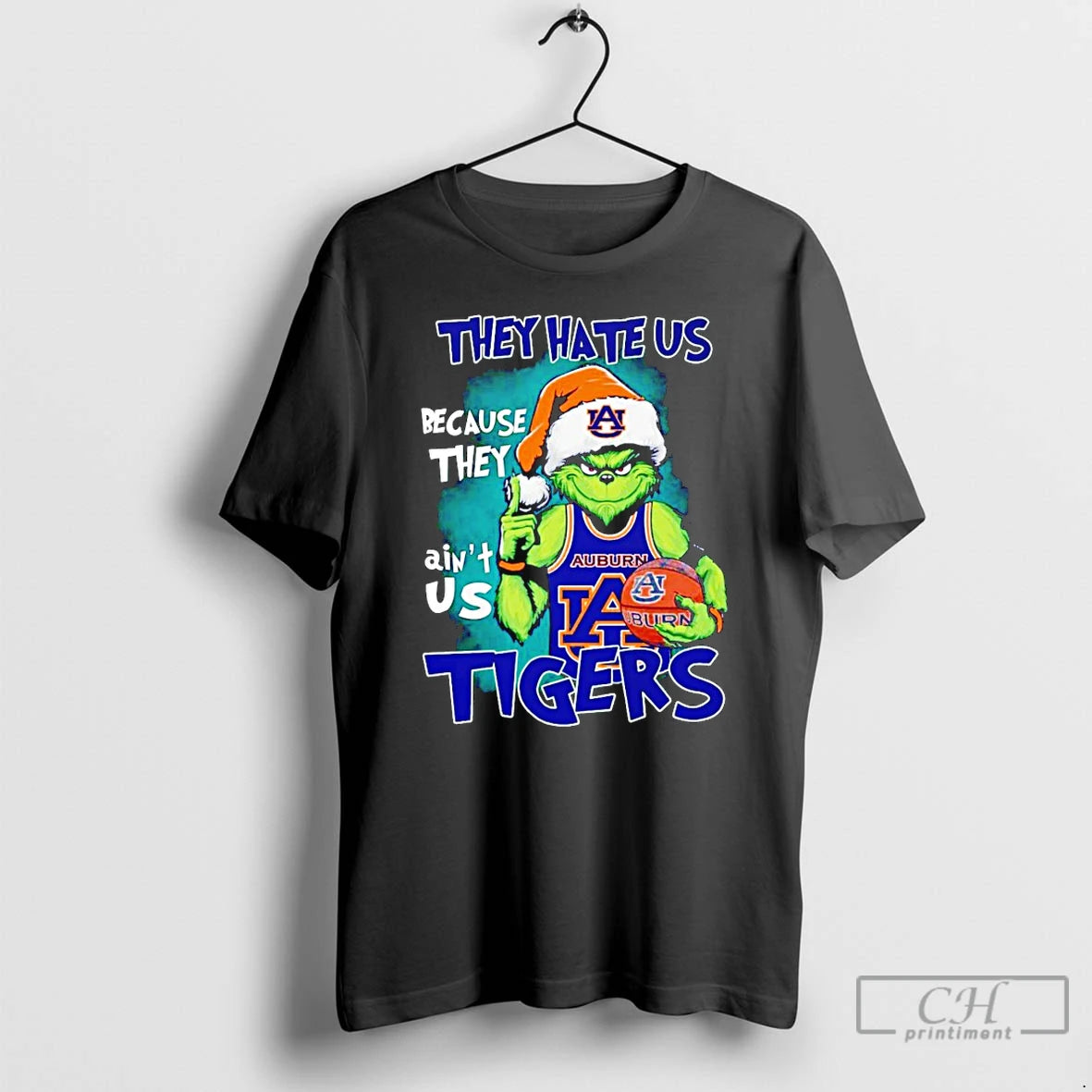 Premium Grinch They Hate Us Because They Aint Us Auburn Tigers T Shirts Hoodie, Sweatshirt | InkRitualCo.com