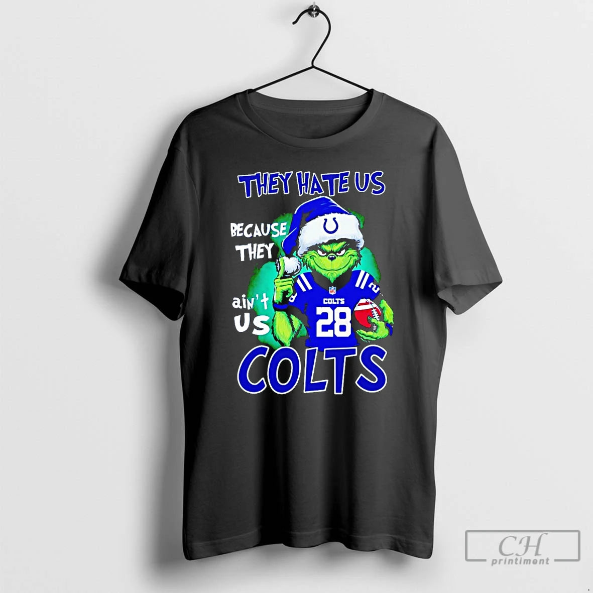 Premium Grinch They Hate Us Because They Aint Us Indianapolis Colts T Shirts Hoodie, Sweatshirt | InkRitualCo.com