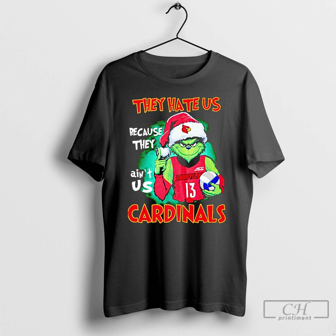 Premium Grinch They Hate Us Because They Aint Us Louisville Cardinals Christmas T Shirts Hoodie, Sweatshirt | InkRitualCo.com