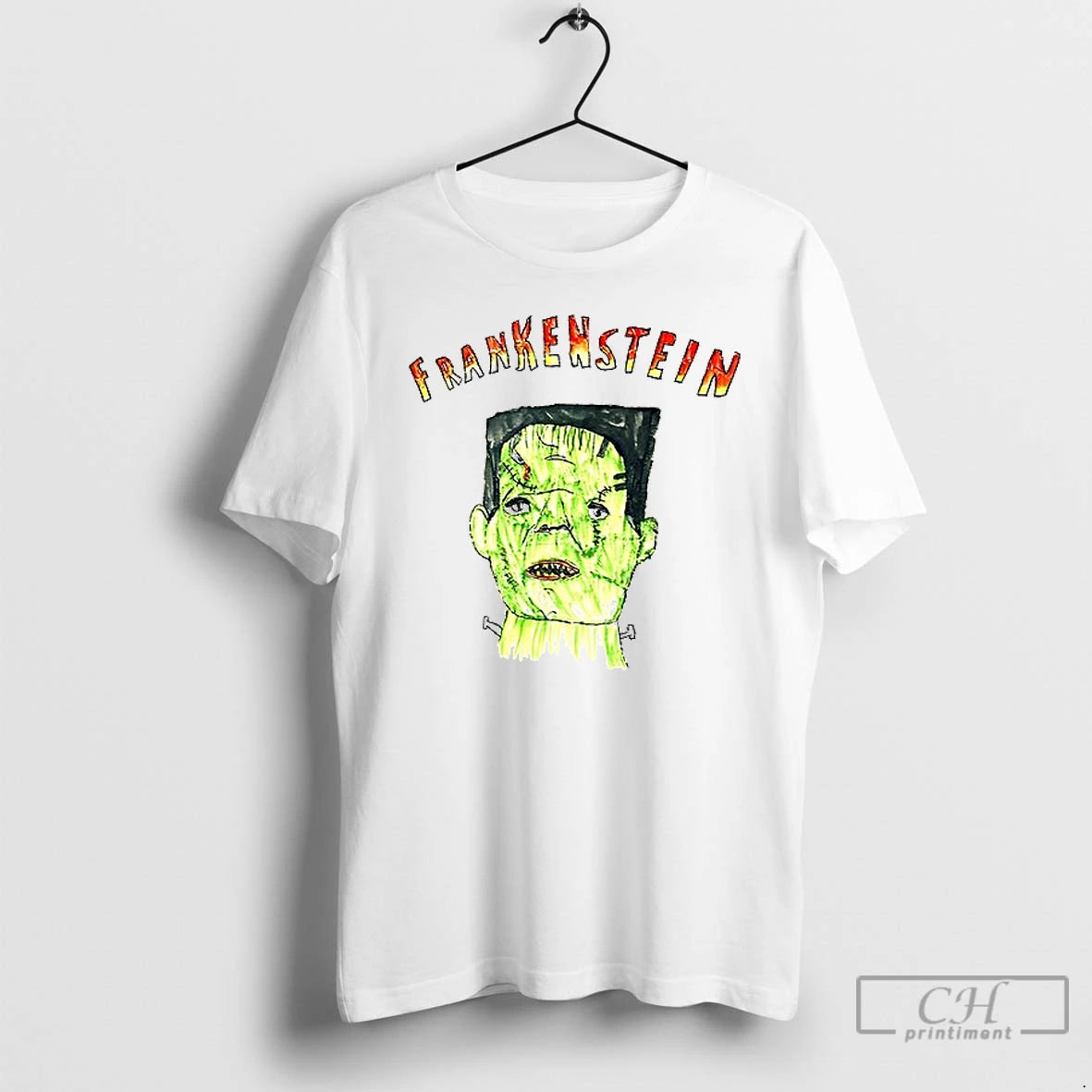 Premium Hand Drawn Frankenstein Monster Halloween Ceramic Ceramic And Classic Dad Cap T Shirts Hoodie, Sweatshirt