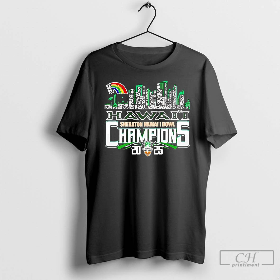 Hawaii 2025 Sheraton Hawaii Bowl Champions Players Names T-Shirts, Hoodie, Sweatshirt