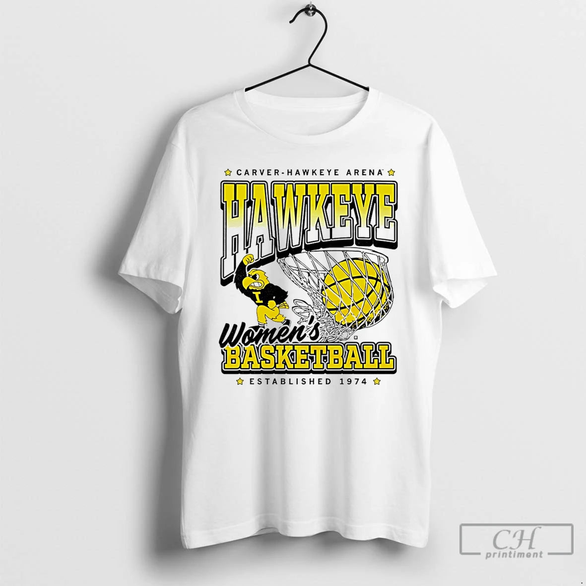 Premium Hawkeye Womens Basketball Established 1974 Carver Hawkeye Arena T-Shirts, Hoodie, Sweatshirt | InkRitualCo.com