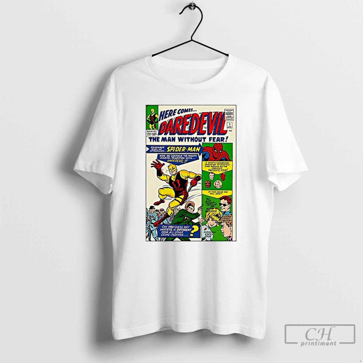 Premium Here Comes Daredevil The Man Without Fear Comic Ceramic Ceramic And Classic Dad Cap T-Shirts, Hoodie, Sweatshirt