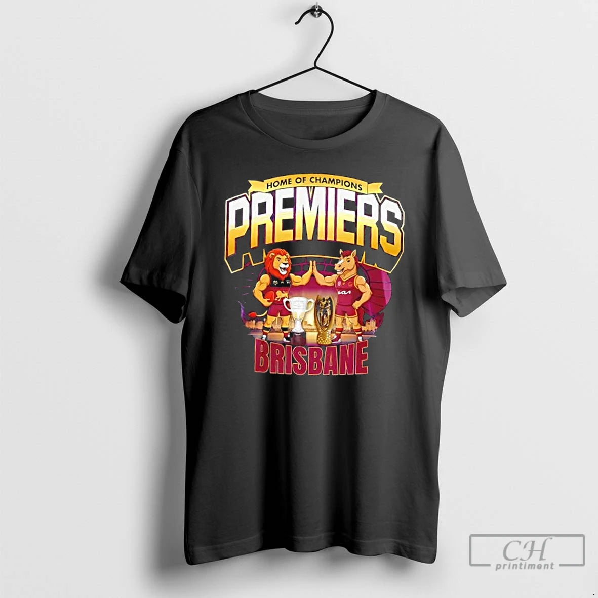 Premium Home Of Champions Premiers Brisbane Lions X Brisbane Broncos 2 Sided T Shirts Hoodie, Sweatshirt | InkRitualCo.com