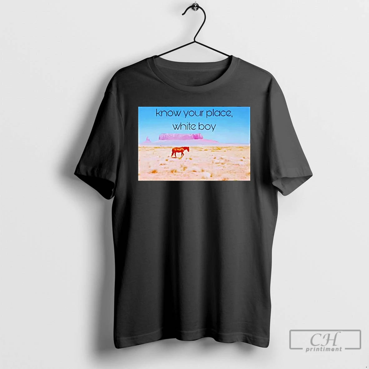 Premium Horse Know Your Place White Boy T-Shirts, Hoodie, Sweatshirt | InkRitualCo.com