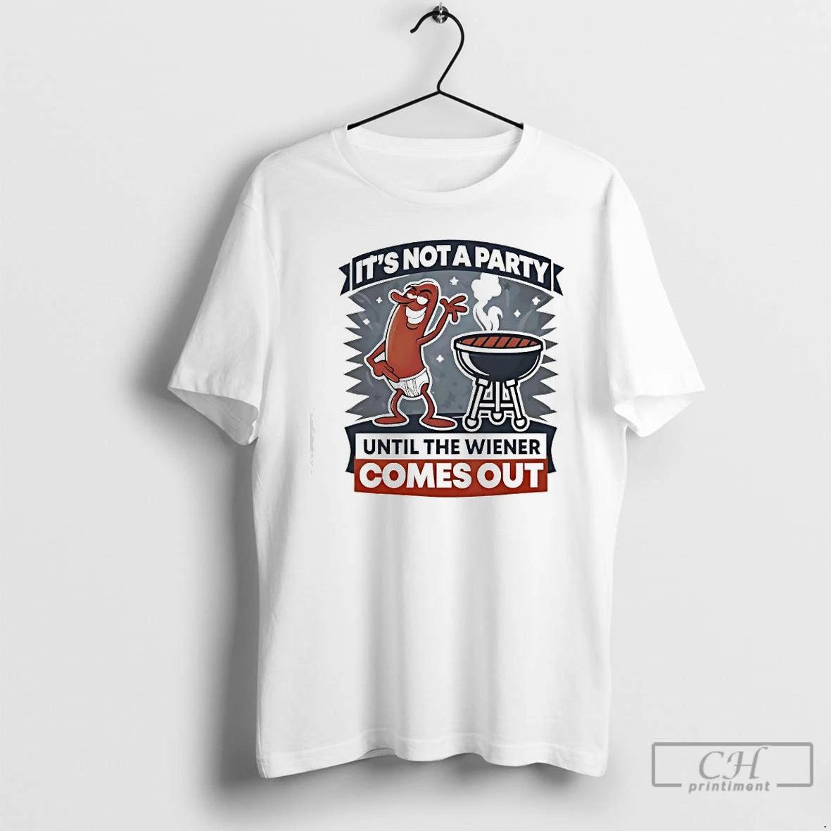 Premium Hot Dog Its Not A Party Until The Wiener Comes Out T Shirts Sweater Hoodie, Sweatshirt | InkRitualCo.com