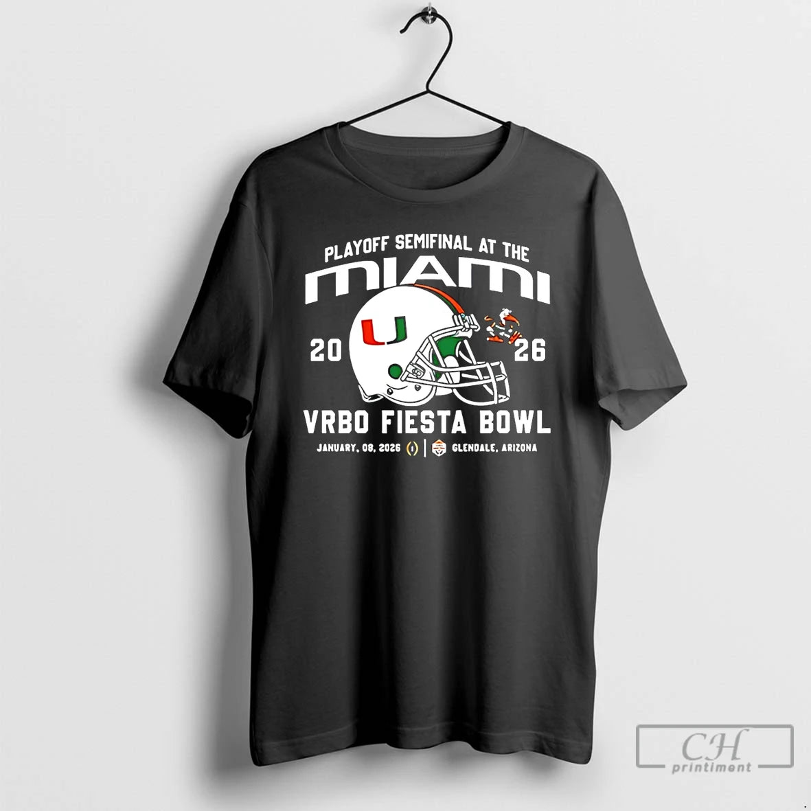 Premium Hurricanes Vrbo Fiesta Bowl 2026 Playoff Semifinal At The Miami T-Shirts, Hoodie, Sweatshirt | InkRitualCo.com