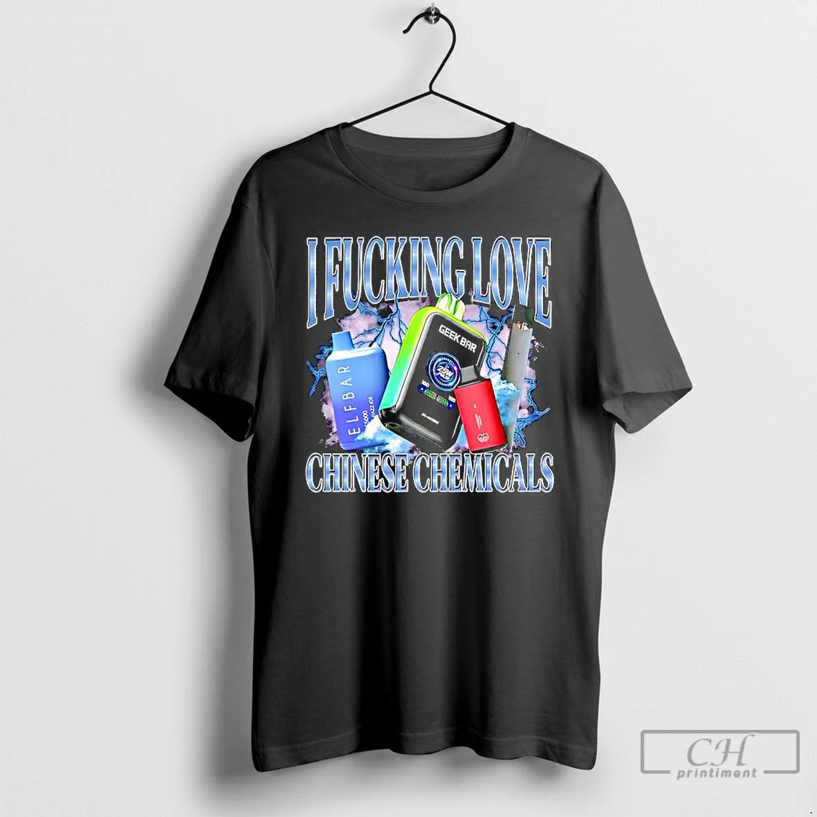 Premium I Fucking Love Chinese Chemicals Geek Bar Skyview Graphic T-Shirts, Hoodie, Sweatshirt | InkRitualCo.com
