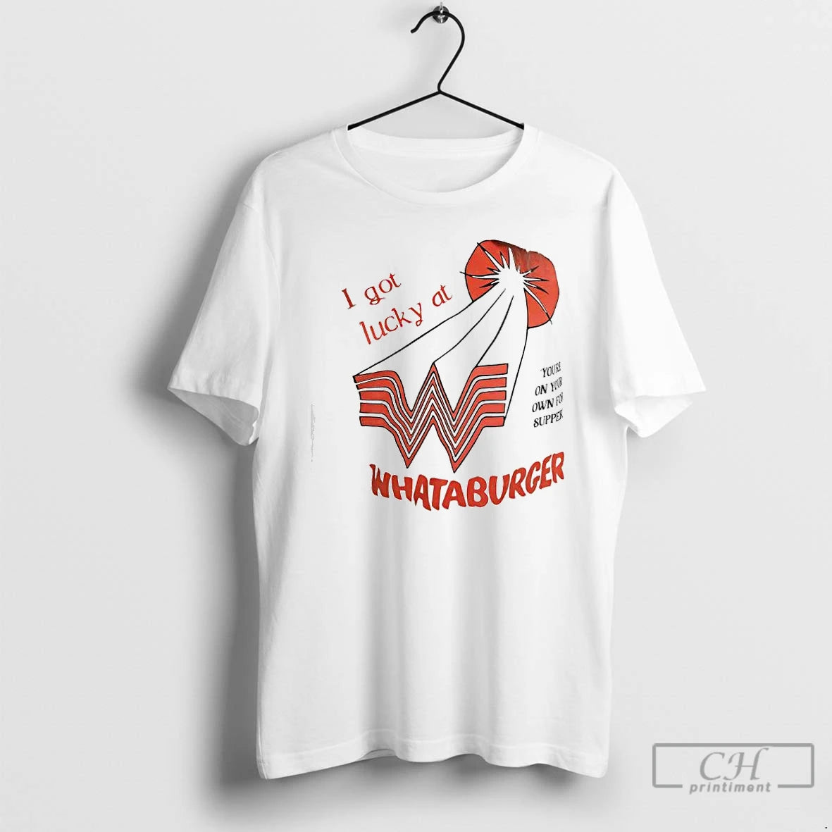 Premium I Got Lucky At Whataburger Exclusive Logo T-Shirts, Hoodie, Sweatshirt | InkRitualCo.com