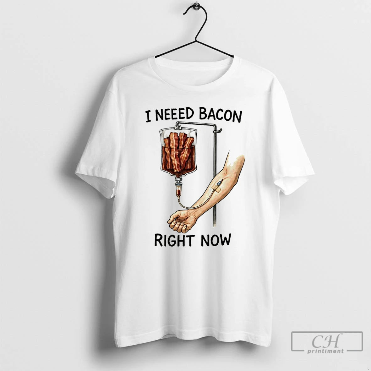 Premium I Need Bacon Right Now T-Shirts, Hoodie, Sweatshirt | InkRitualCo.com