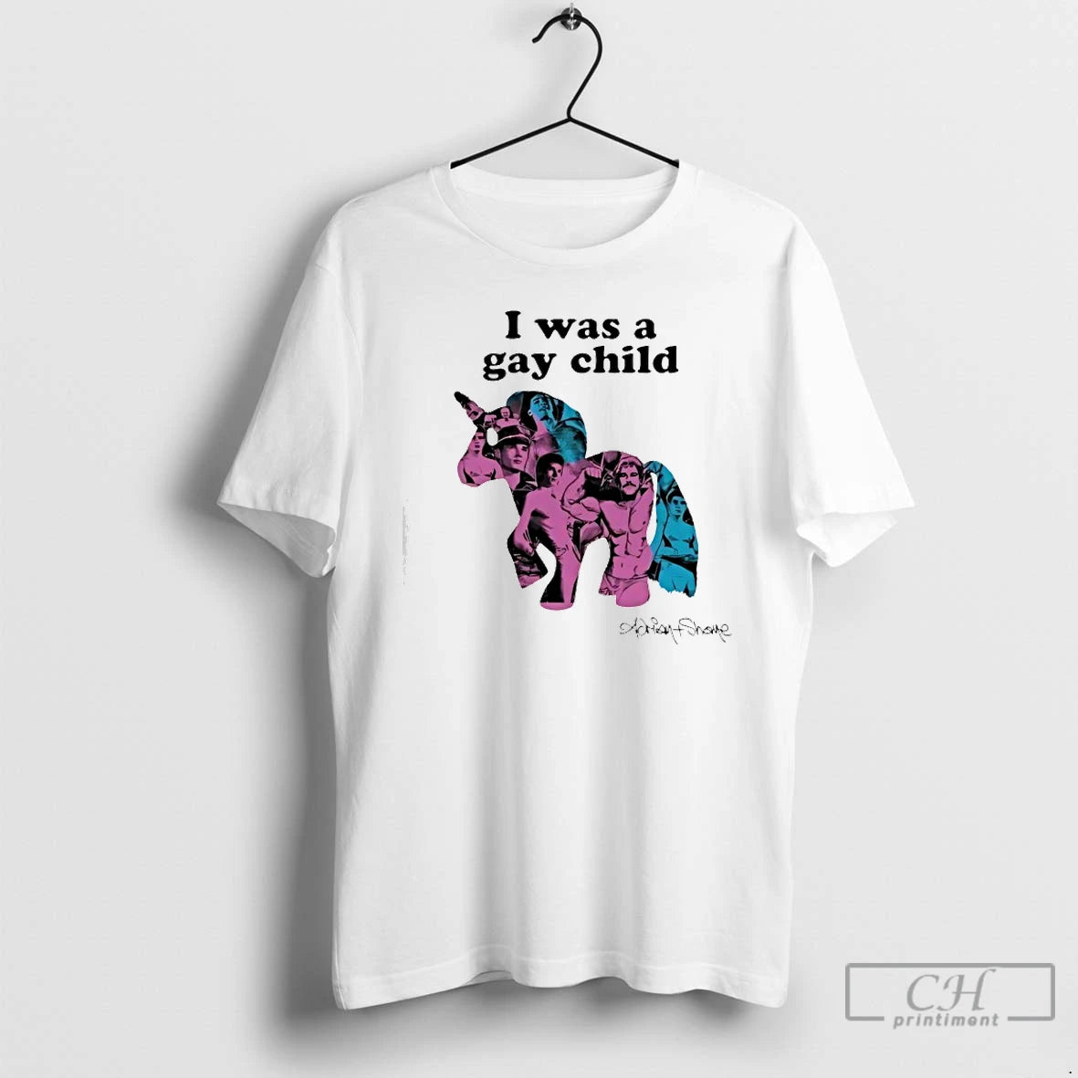 Premium I Was A Gay Child Unicorn Adrianshane T-Shirts, Hoodie, Sweatshirt | InkRitualCo.com