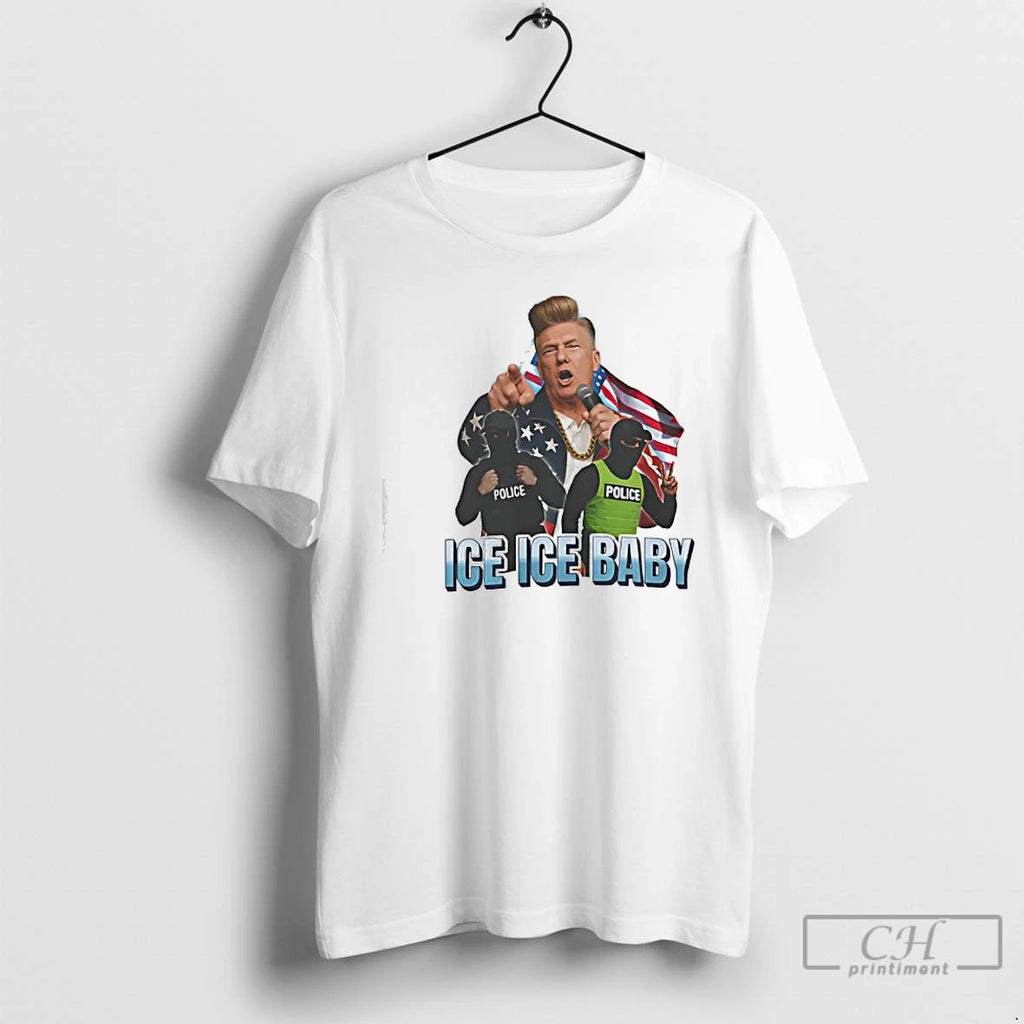 Premium Ice Ice Baby Trump Police Graphic T-Shirts, Hoodie, Sweatshirt | InkRitualCo.com