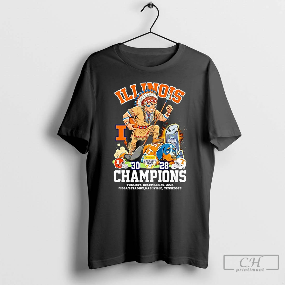 Premium Illinois Fighting Illini Beat Tennessee Volunteers Champions T-Shirts, Hoodie, Sweatshirt | InkRitualCo.com