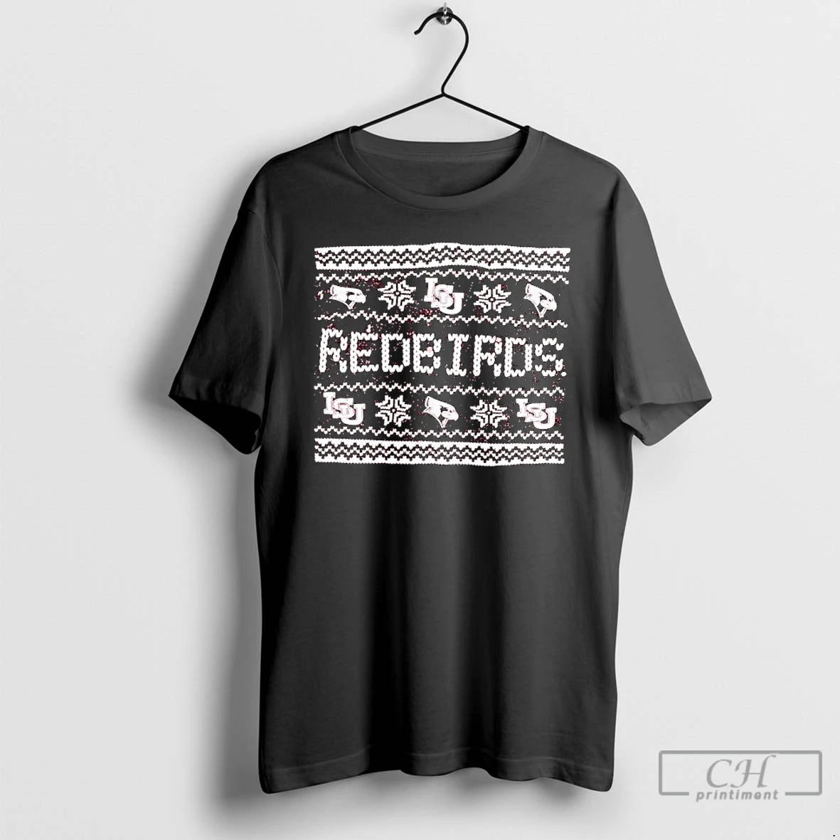 Premium Illinois State University Isu Redbirds Ugly Christmas T-Shirts, Hoodie, Sweatshirt | InkRitualCo.com