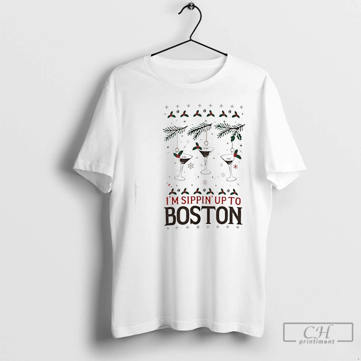 Premium Im Sippin Up To Boston Espresso Martini Ugly T-Shirts, Hoodie, Sweatshirt | InkRitualCo.com