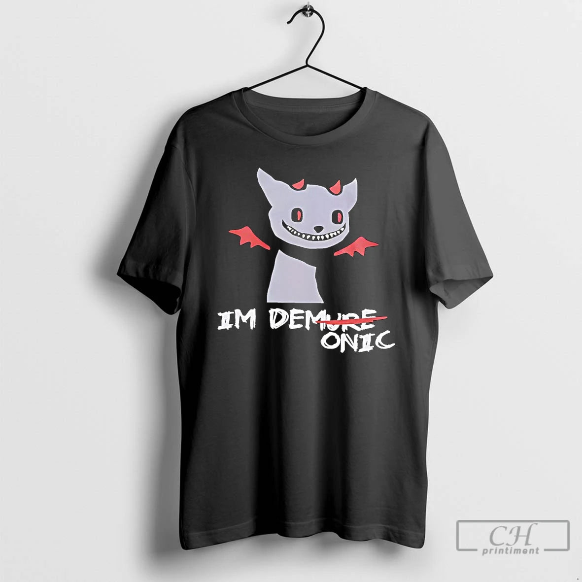Premium Im Demure Demonic Cat Funny T-Shirts, Hoodie, Sweatshirt | InkRitualCo.com