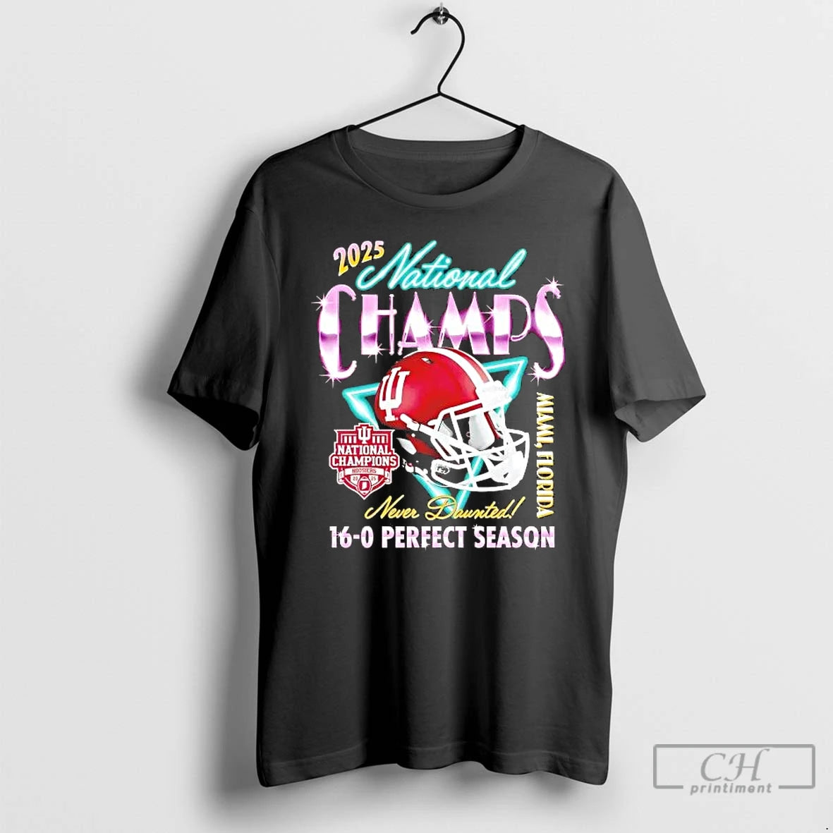 Premium Indiana Football 2025 National Champs Helmet 16 0 Perfect Season T-Shirts, Hoodie, Sweatshirt | InkRitualCo.com