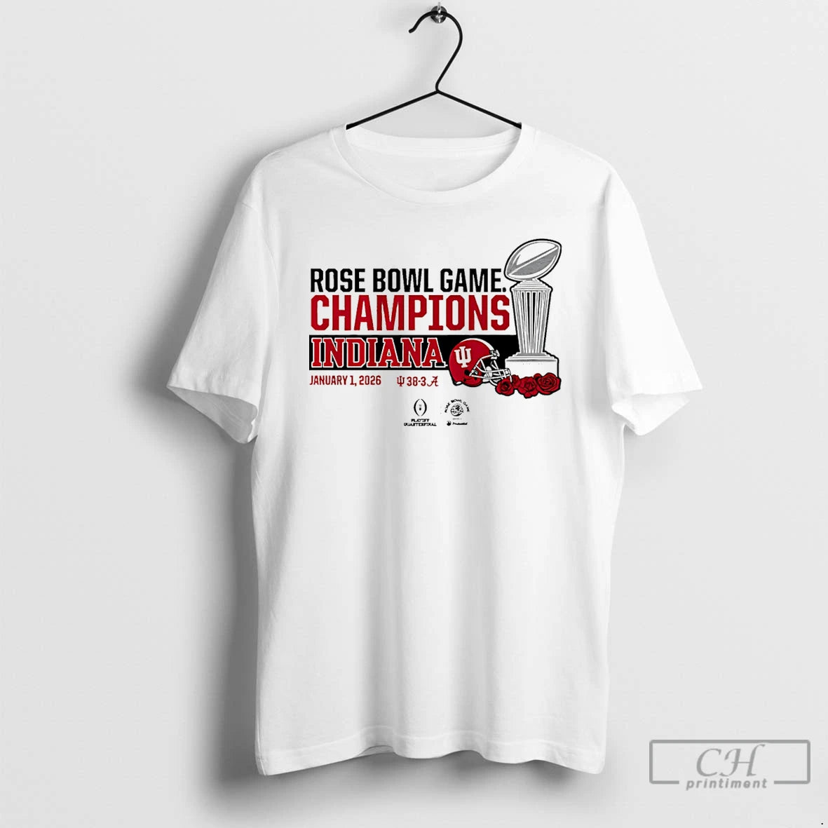 Premium Indiana Football 2026 Cfp Rose Bowl Champions Trophy T-Shirts, Hoodie, Sweatshirt | InkRitualCo.com