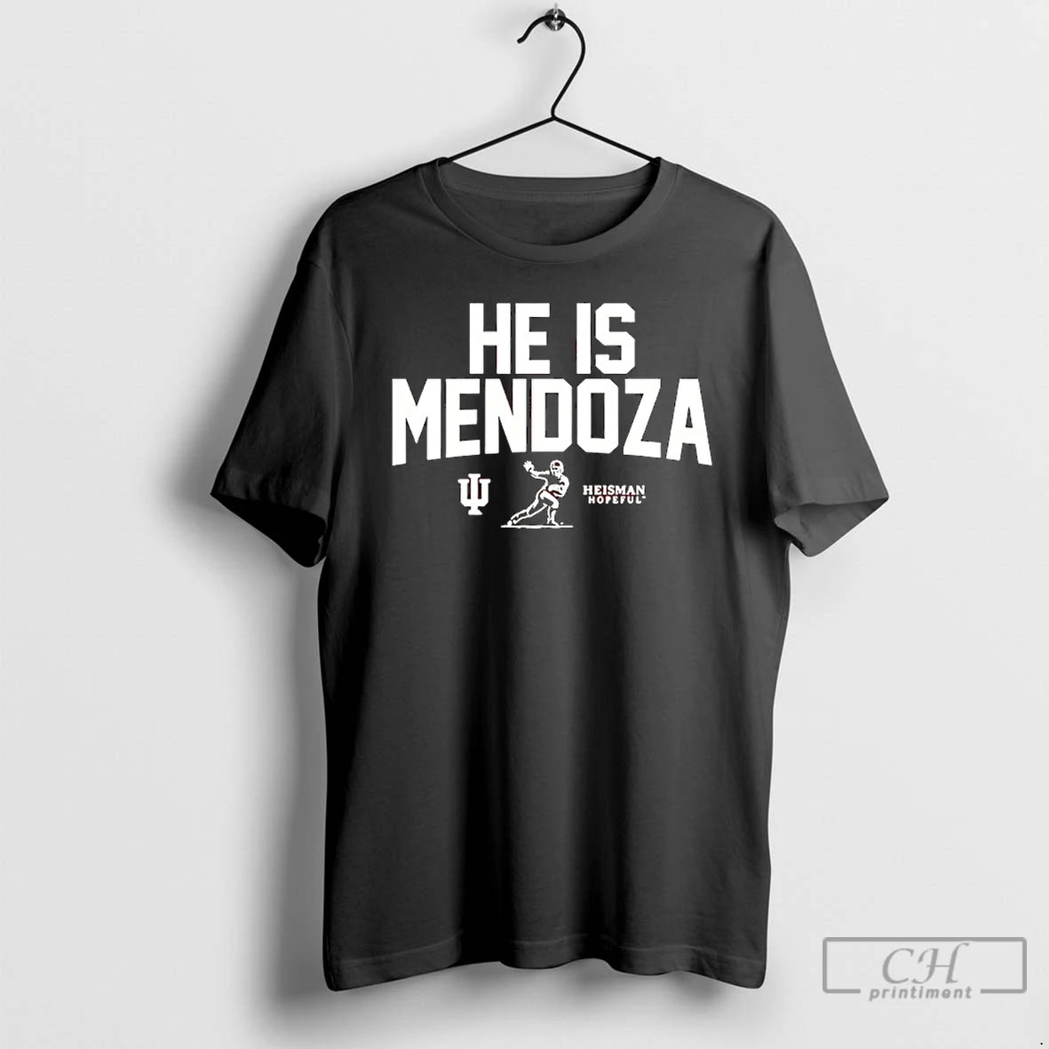 Premium Indiana Hoosier Football He Is Mendoza Heisman Hopeful T-Shirts, Hoodie, Sweatshirt | InkRitualCo.com