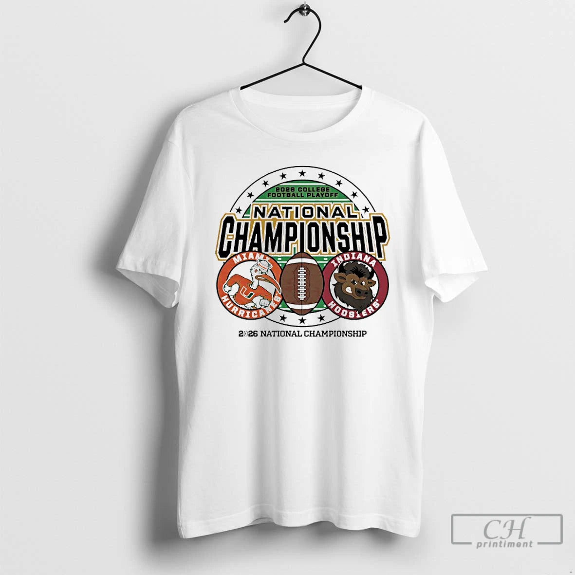 Premium Indiana Vs Miami 2026 Cfp National Championship Game Mascot T-Shirts, Hoodie, Sweatshirt | InkRitualCo.com