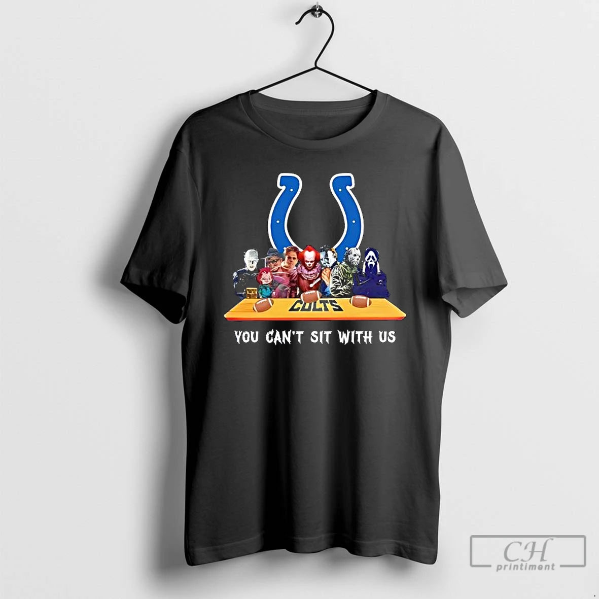 Premium Indianapolis Colts Horror Movies Halloween You Cant Sit With Us T Shirts Hoodie, Sweatshirt | InkRitualCo.com