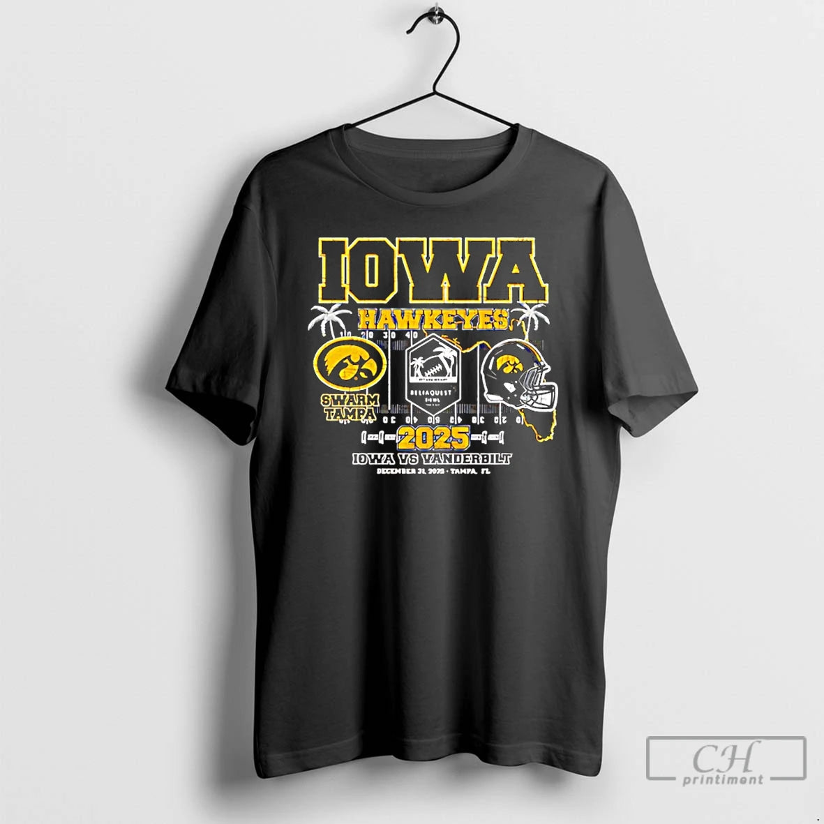 Premium Iowa Hawkeyes Vs Vanderbilt 2025 Reliaquest Bowl T-Shirts, Hoodie, Sweatshirt | InkRitualCo.com