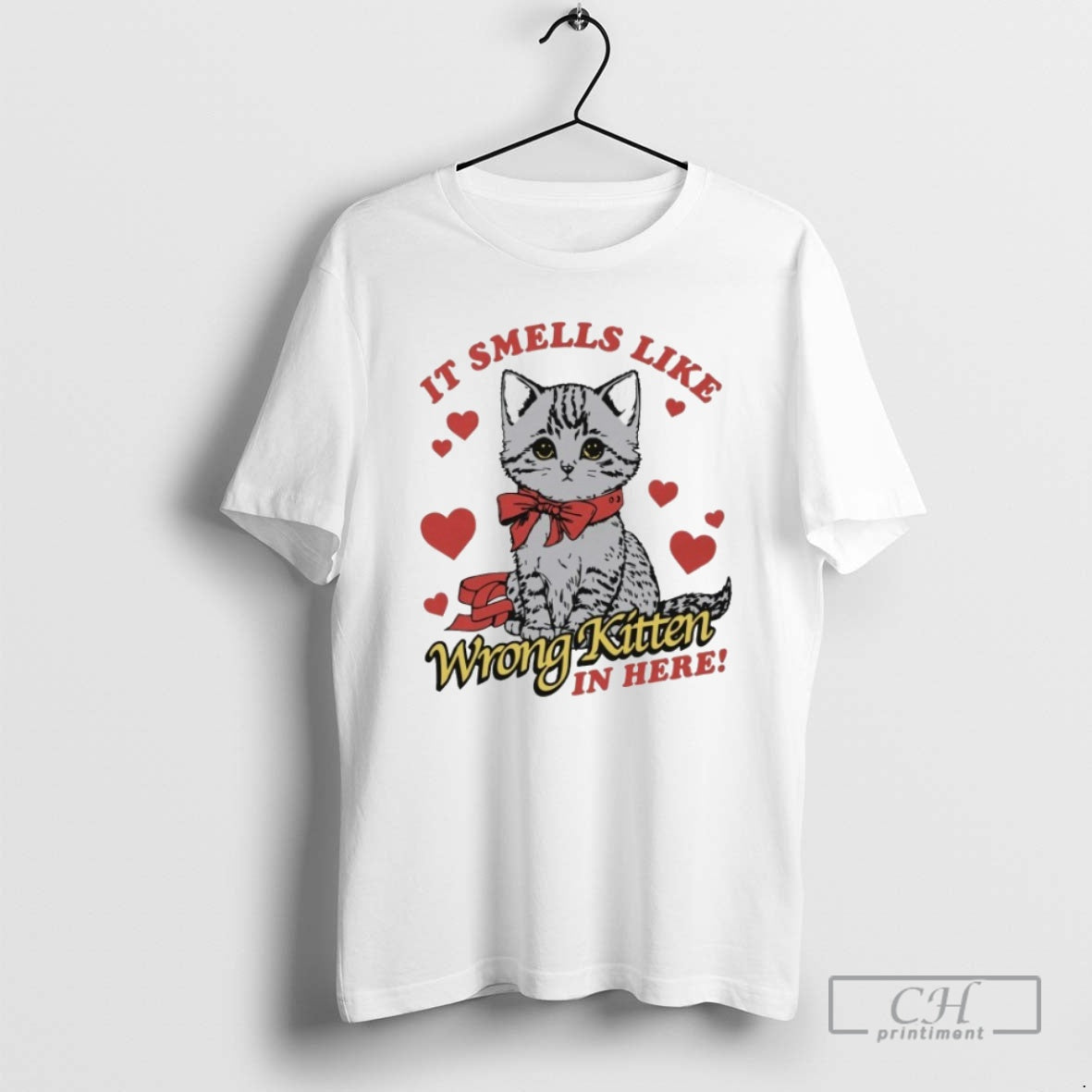 Premium It Smells Like Wrong Kitten In Here Cat Shirt Sweater Hoodie, Sweatshirt | InkRitualCo.com