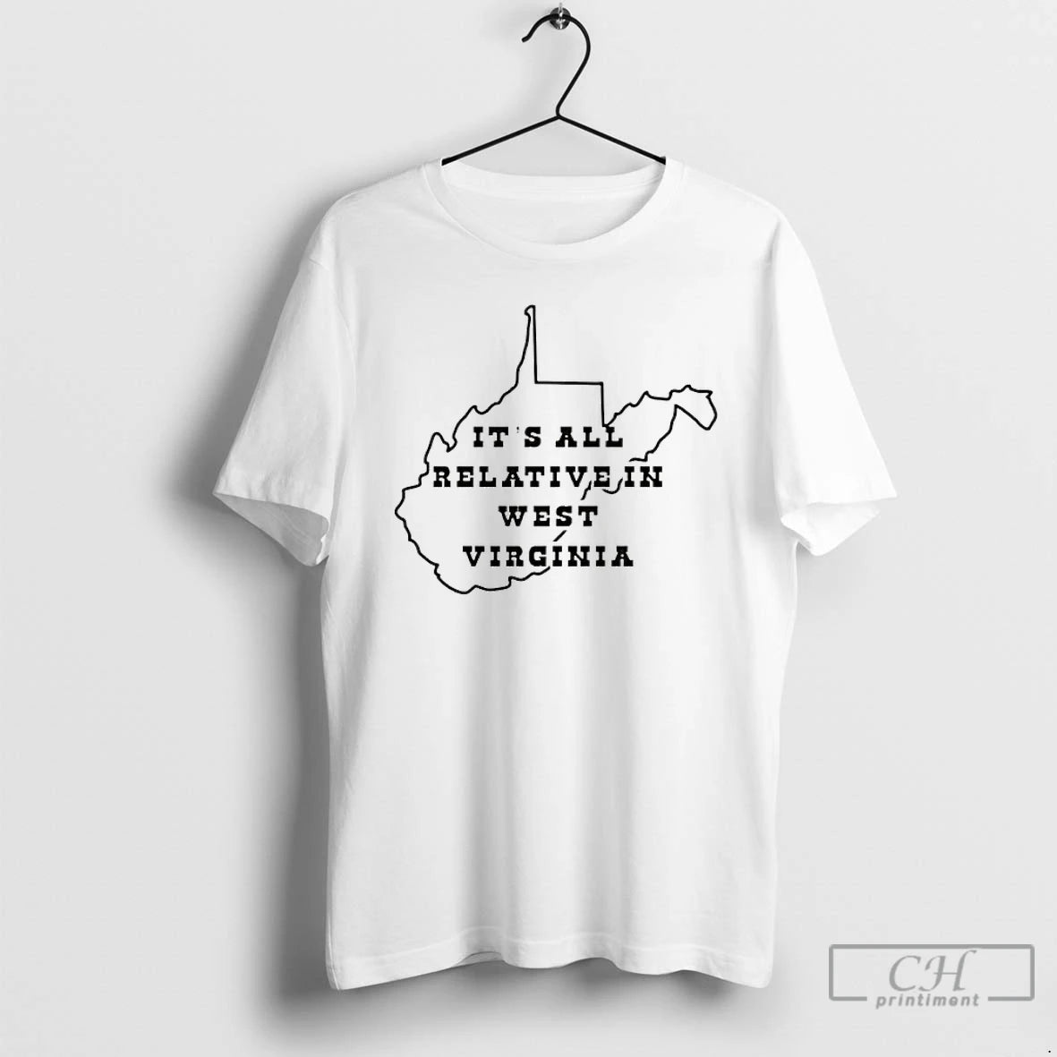 Premium Its All Relative In West Virginia Map T-Shirts, Hoodie, Sweatshirt | InkRitualCo.com