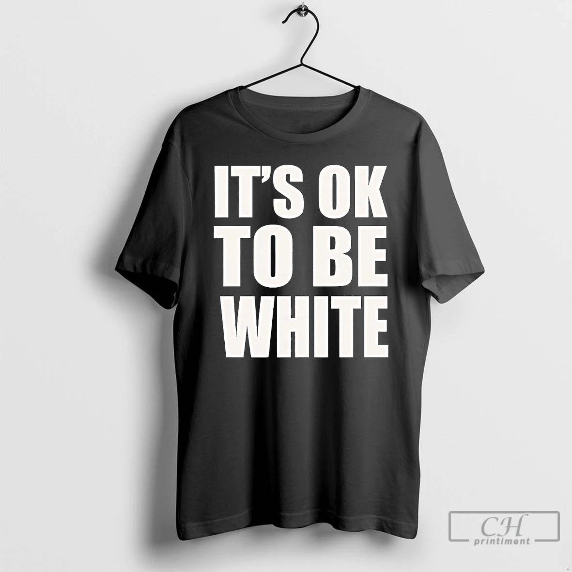 Premium Its Ok To Be White Text T-Shirts, Hoodie, Sweatshirt | InkRitualCo.com